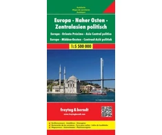 KNYGA Bookshop Europe - Middle East - Central Asia Political Road Map 1:5 500 000