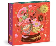 Dėlionė Galison Flower Gazing 500 Piece Foil Puzzle