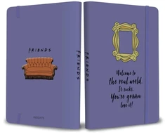 KNYGA Bookshop Friends: Geltona Frame Softcover Notebook