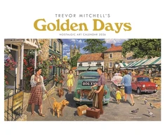 KNYGA Bookshop Golden Days Trevor Mitchell A4 Calendar