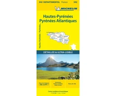 KNYGA Bookshop Hautes-Pyrenees Pyrenees-Atlantiques - Michelin Local Map 342