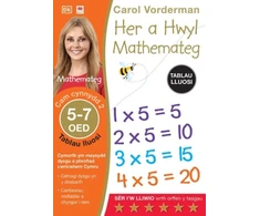 KNYGA Carol Vorderman Her a Hwyl Mathemateg: Tablau Lluosi, Oed 5-7 (Maths Made Easy: Times Tables, Ages 5-7)