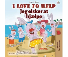 KNYGA Bookshop I Love to Help (English Danish Bilingual Children's Book)