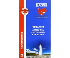 KNYGA H H Hansen Iceland Touring Map for drivers and tourists 1:600 000