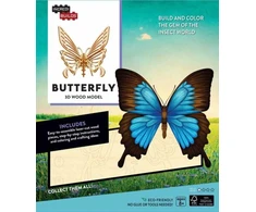 KNYGA Insight Editions IncrediBuilds: Butterfly 3D Wood Model