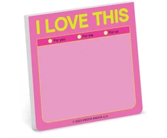 KNYGA Knock Knock I Love This Sticky Note (Pastel)