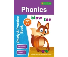 KNYGA Foxton Books KS1 Phonics Study &amp; Practice Book for Ages 5-7 (Years 1-2) Perfect for learning at home or use in the classroom
