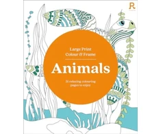 KNYGA Bookshop Large Print Colour &amp; Frame - Animals
