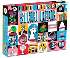 Dėlionė Galison Life Before Social Media 1000 Piece Puzzle