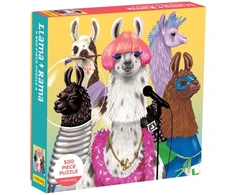 KNYGA Bookshop Llama Rama 500 Piece Family Puzzle