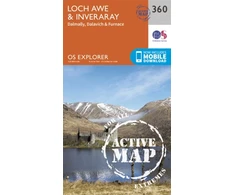 KNYGA Ordnance Survey Loch Awe and Inveraray