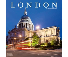 KNYGA Bookshop London Calendar 2026 Square Travel Wall Calendar - 16 Month