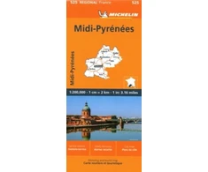 KNYGA Bookshop Midi-Pyrenees - Michelin Regional Map 525