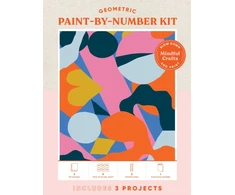 KNYGA Bookshop Mindful Crafts: Geometric Paint-by-Number Kit