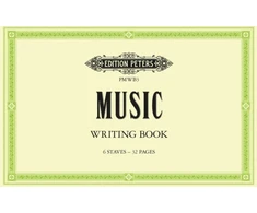 KNYGA Bookshop Music Writing Book: A5 landscape 6-stave