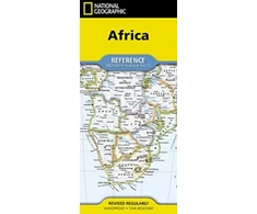 KNYGA Bookshop National Geographic Africa Map (Folded with Flags and Facts)