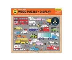 KNYGA Bookshop On the Move 100 Piece Wood Puzzle + Ekranas