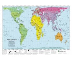KNYGA Bookshop Peters World Map