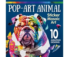 KNYGA Bookshop Pop-Art Animal Sticker Mosaic Art