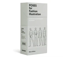KNYGA Bookshop Poses for Fashion Illustration - Mens (Card Box)