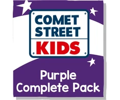 KNYGA Bookshop Reading Planet Comet Street Kids Violetinė Complete Pack