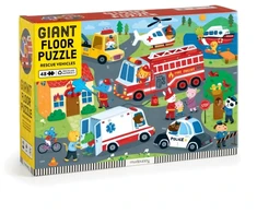 KNYGA Bookshop Rescue Vehicles 48 Piece Giant Floor Puzzle