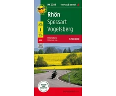 KNYGA Bookshop Rhoen - Spessart - Vogelsberg, motorcycle map 1:200,000, freytag &amp; berndt