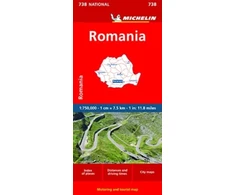 KNYGA Bookshop Romania - Michelin National Map 738