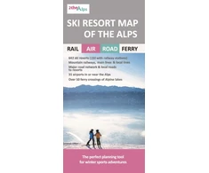 KNYGA Bookshop Ski Resort Map of the Alps