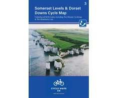KNYGA Bookshop Somerset Levels and Dorset Downs Cycle Map 3