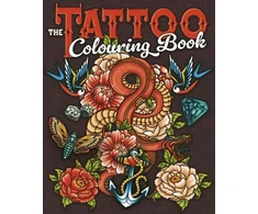 KNYGA Bookshop Tattoo Colouring Book