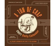 KNYGA Adams Media Ton of Crap 2021 Daily Calendar