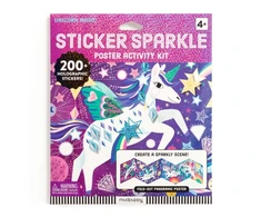 Bookshop Unicorn Magic Sticker Sparkle Poster Activity Kit
