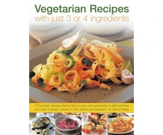 KNYGA Bookshop Vegetarian Recipes With Just 3 or 4 Ingredients
