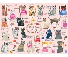 Dėlionė Carolyn Gavin Cool Cats A-Z 1000 Piece Puzzle