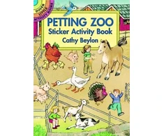 KNYGA Cathy Beylon Petting Zoo Sticker Activity Book