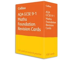 KNYGA Collins Collins Gcse AQA GCSE 9-1 Maths Foundation Revision Cards