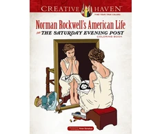 KNYGA Creative Haven Norman Rockwell's American Life from The Saturday Evening Post Coloring Book
