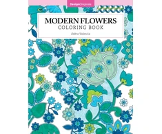 KNYGA Debra Valencia Modern Flowers Coloring Book