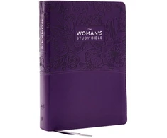 KNYGA Dorothy Kelley Patterson KJV, The Woman's Study Bible, Violetinė Leathersoft, Raudona Letter, Full-Color Edition, Comfort Print