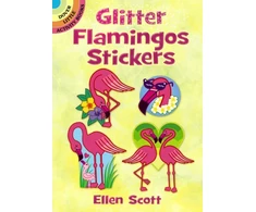 KNYGA Ellen Scott Glitter Flamingos Stickers