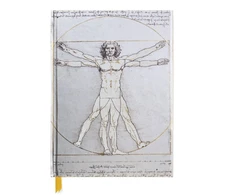 KNYGA Flame Tree Publishing Staff Da Vinci: Vitruvian Man (Blank Sketch Book)