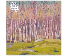 KNYGA Flame Tree Studio Adult Jigsaw Puzzle Tom Thomson: Sidabrinis Birches (500 pieces)