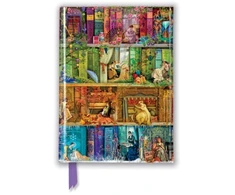KNYGA Flame Tree Studio Aimee Stewart: A Stitch in Time Bookshelf (Foiled Pocket Journal)