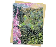 KNYGA Flame Tree Studio Annie Soudain: Foxgloves and Finches Greeting Card Pack