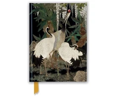 KNYGA Flame Tree Studio Ashmolean: Cranes, Cycads and Wisteria by Nishimura So-zaemon XII (Foiled Journal)