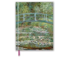 KNYGA Flame Tree Studio Claude Monet: Bridge over a Pond of Vanduo Lilies (Blank Sketch Book)