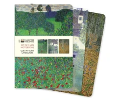 Flame Tree Studio Gustav Klimt: Landscapes Set of 3 Midi Notebooks