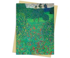 KNYGA Flame Tree Studio Gustav Klimt: Poppy Field Greeting Card Pack