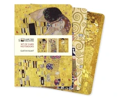 KNYGA Flame Tree Studio Gustav Klimt Set of 3 Midi Notebooks
